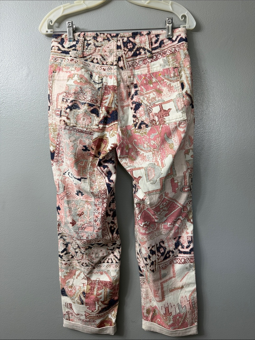 Anthropologie The Wanderer Utility Pants Button Fly Straight Leg Jeans 26 - Picture 6 of 8
